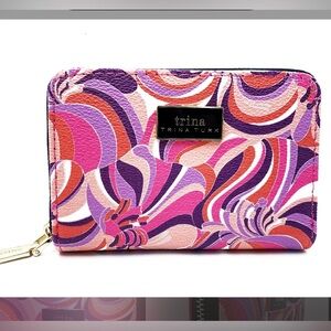 Trina Turk Small Sea Anemone Zip Around Wallet
